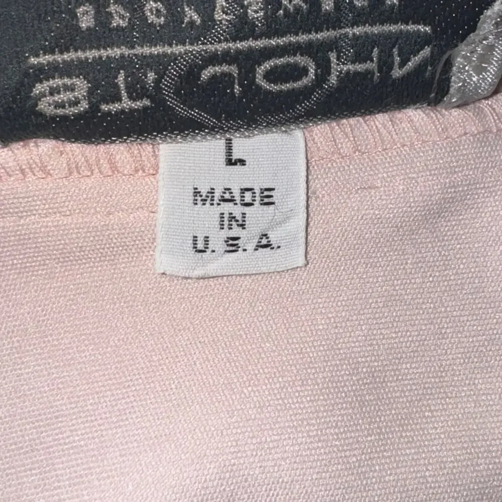 St. John Santana Knit Open Front Blazer Jacket Pink Size L